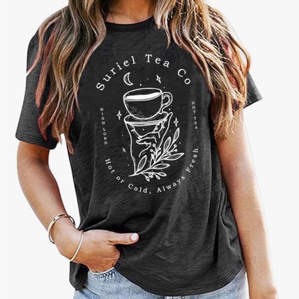 Medium ACOTAR Suriel Tea Co. T Shirt